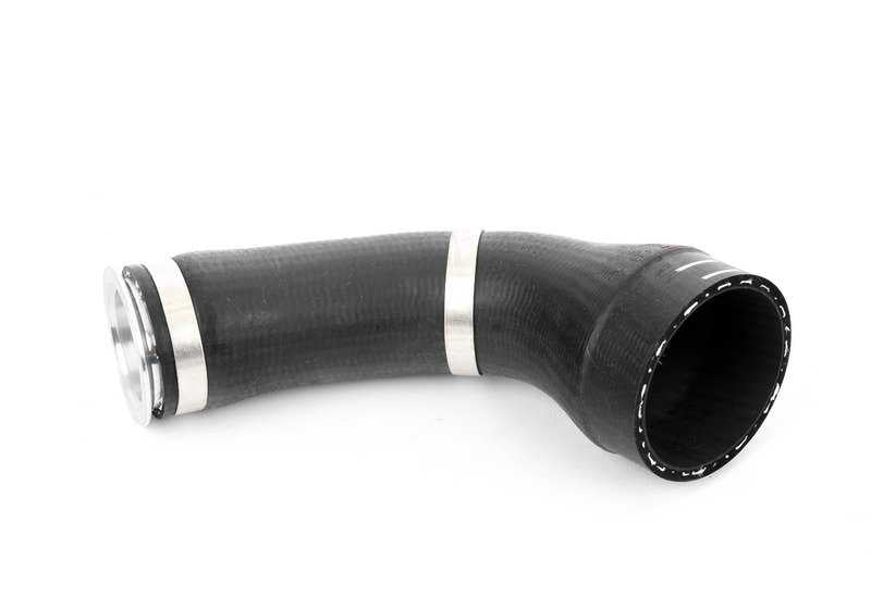 Charge air hose for BMW F07, F10, F11, F06, F12, F13, F01N, F02N, E70N, F15, E71, F16 (OEM 13717575408). Genuine BMW