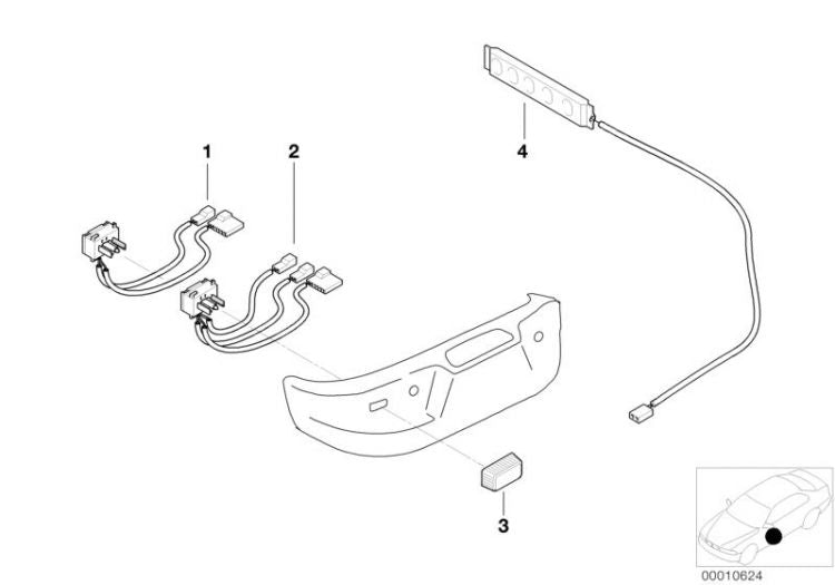 Interruptor Para Ajuste Longitudinal/vertical Asiento Delantero Bmw E36. Original Recambios