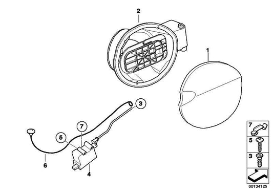 Cuba De Llenado Para Bmw E81 E87. Original Recambios