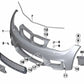 Primed license plate holder for BMW 1 Series E82, 3 Series E90, E90N, E92, E92N, E93, E93N (OEM 51117892577). Genuine BMW.