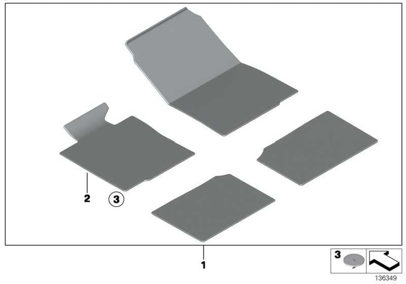 Alfombrilla Velour Lado Conductor Antracita Para Bmw E90 E91 Serie 3 . Original Recambios