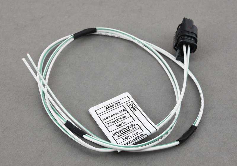 Adaptador para BMW Serie 3 F30, Serie 4 F32, X3 F25, X6 F16 (OEM 12518638006). Original BMW