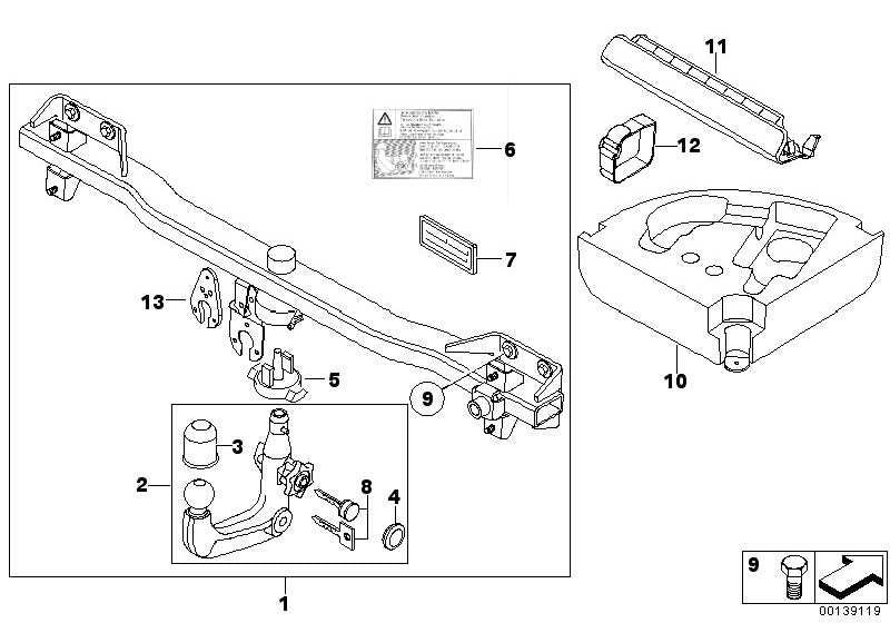 Tapa Enganche De Remolque Con Trampilla Imprimada Para Bmw E60 . Original Bmw. Recambios