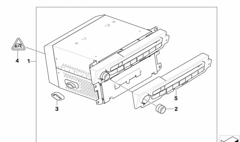 Botón para BMW X5 E70, X6 E71, E72 (OEM 65126966510). Original BMW