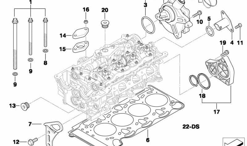 Bomba de vacío OEM 11668482284 para BMW (E81, E82, E87, E88, E46, E90, E91, E92, E93, E60, E84, E83, E85). Original BMW