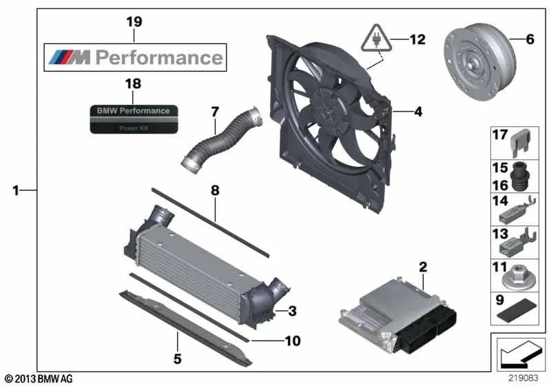 Abdichtung para BMW Serie 1 E82, E88 Serie 3 E90, E91, E92, E93 (OEM 17517545367). Original BMW