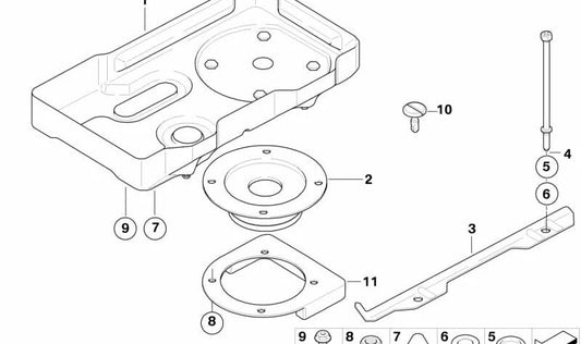 Masa Adicional para BMW E93, E93N (OEM 51717208833). Original BMW