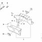 Guantera con revestimiento para BMW varios modelos/series (OEM 51458399930). Original BMW.