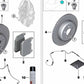 Sensor de pastillas de freno delantero izquierdo para BMW I12, I15 (OEM 34356873864). Original BMW