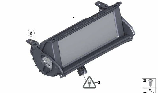 Schermata centrale multimediale (display delle informazioni centrali) OEM 65509210504 per BMW Z4 (E89). BMW originale.