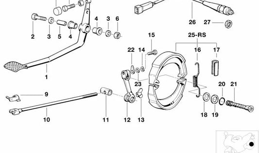 OEM 35211236950 silentblock support for BMW (Compatible models: E12, E21, E23, E24, E28, E30). Original BMW.