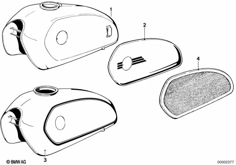 Depósito de combustible imprimado para BMW F07, F10, F11, F06, F12, F13, F01N, F02N (OEM 16111232000). Original BMW.