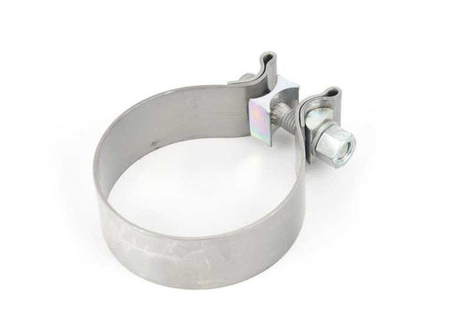 Exhaust clamp D=80.0 X 31.8MM for BMW Series 1, 2, 3, 4, 5, 6, 7 and X5. Models F20, F21, F22, F23, F30, F31, F32, F33, F36, F87, F90, G12, F91, F92, F93, E70, F15, F95, E71, F16, F96. Genuine BMW.