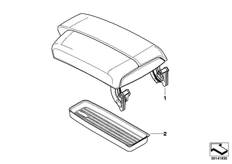 Almohadilla Soporte Goma Debajo Reposabrazo Para Bmw E90 E91 E92 E93 . Original Bmw. Recambios