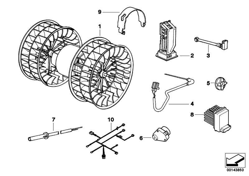 Erizo Posicion Maxima De Soplador Ventilador Etapa Salida Para Bmw E36 . Original Bmw. Recambios