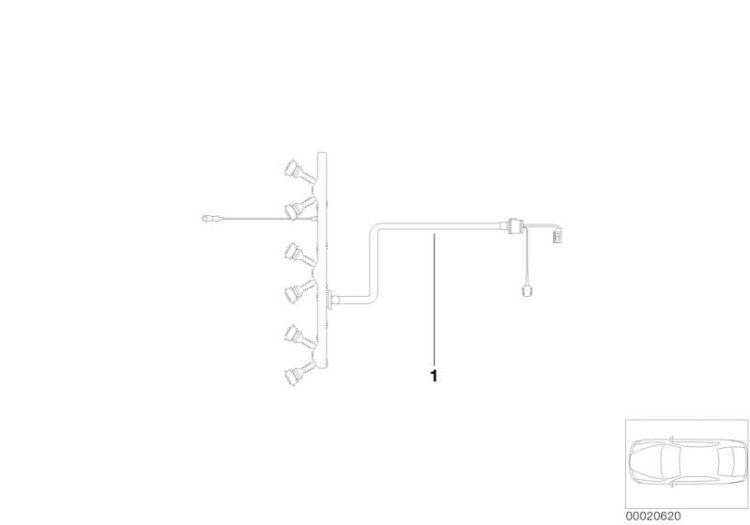 Mazo De Cables Motor Módulo Inyector Original Bmw Para 330 Berlina E46. Original Recambios