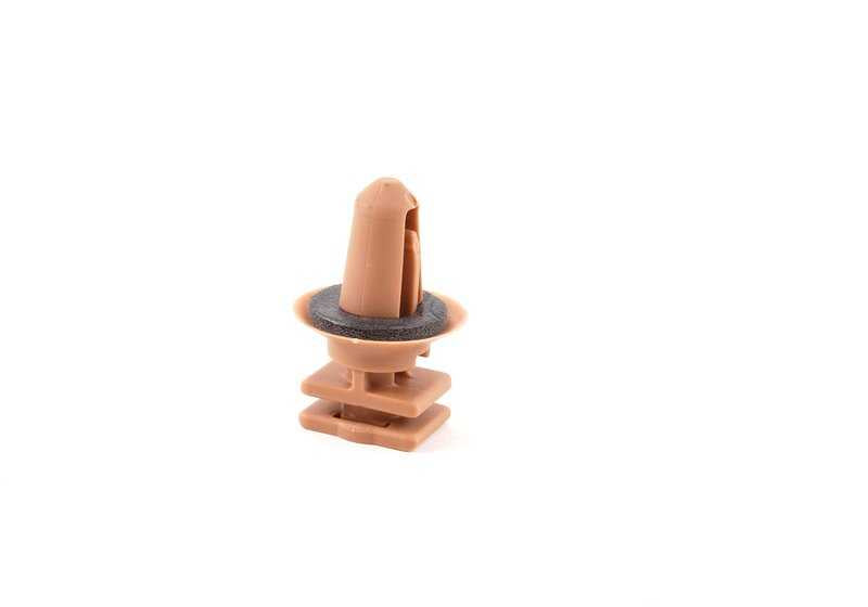 Clip con Arandela de Sellado Beige para BMW Serie 1 E81, E82, E87, F20, F21, Serie 2 F22, F87, Serie 3 E90, F30, Serie 4 F32, Serie 5 E60, G38, Serie 6 E63, Serie 8 F91, G15, X1 E84, X3 F25, G01, X4 F26, G02, X5 E70, G05, X6 E71, G06, X7 G07, XM G09 (OEM