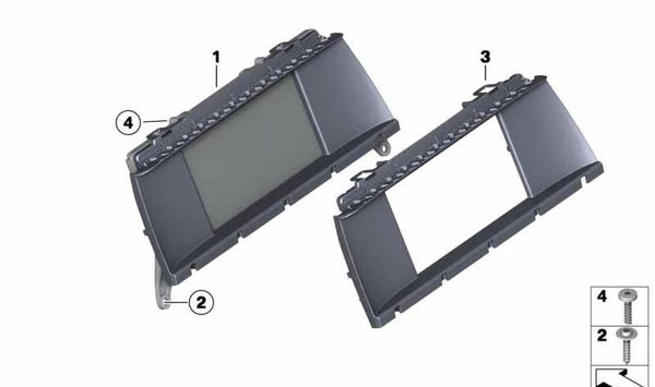 Pantalla central multimedia (Central Information Display) OEM 65509294300 para BMW F25 (X3), F26 (X4). Original BMW.