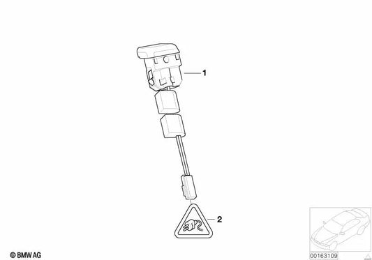 Solar Sensor for BMW E39 5 Series (OEM 64116901823). Genuine BMW