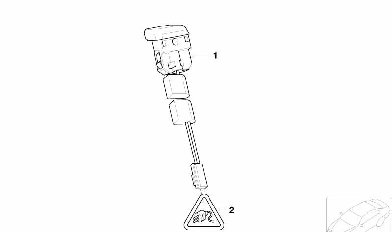 Solar sensor OEM 64118380621 for BMW E38. Original BMW.