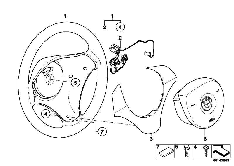 Aro Volante Deportivo Cuero Para Bmw E81 E82 E87 E88 E90 E91 E92 E93 E84 . Original Bmw. Recambios