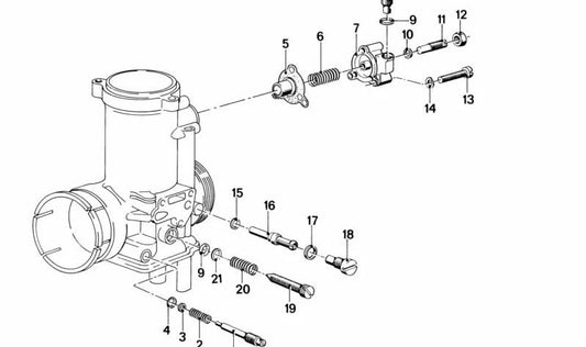 Tapa de bomba de combustible OEM 13111260868 para BMW (Modelos compatibles: E30, E34, E28, E24, E23). Original BMW