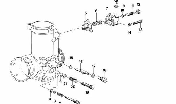 Tapa de bomba de combustible OEM 13111260868 para BMW (Modelos compatibles: E30, E34, E28, E24, E23). Original BMW