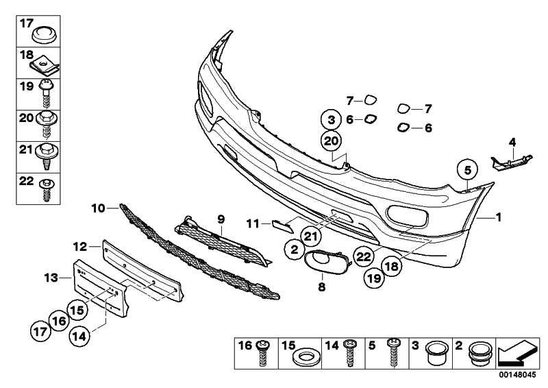 Rejilla Debajo Inferior Parachoques Frontal En Negro Para Bmw E53 X5 . Original Recambios