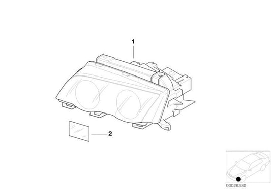 Faro Delantero Para Bmw E46 Coupe/cabrio. Original Recambios