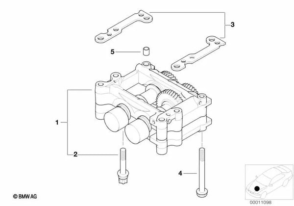 Distanzscheibe para BMW Serie 3 E36, E46 (OEM 11271439608). Original BMW