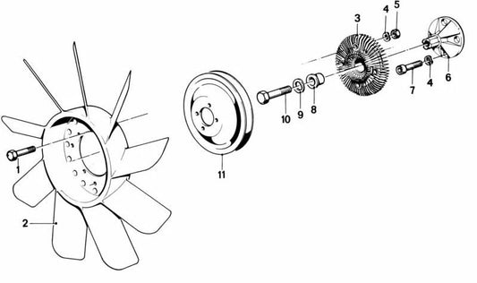 OEM Washer 11521276359 for BMW: E21, E12, E24, E23. Genuine BMW.