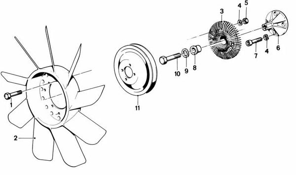 Arandela OEM 11521276359 para BMW: E21, E12, E24, E23. Original BMW.