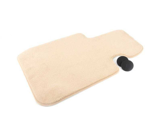 Beige Velour Floor Mat for BMW 3 Series F30, F31, F34, F35, F80 (OEM 51477332089). Original BMW