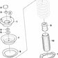 Tuerca hexagonal autoblocante OEM 31303453793 para BMW E83. Original BMW.