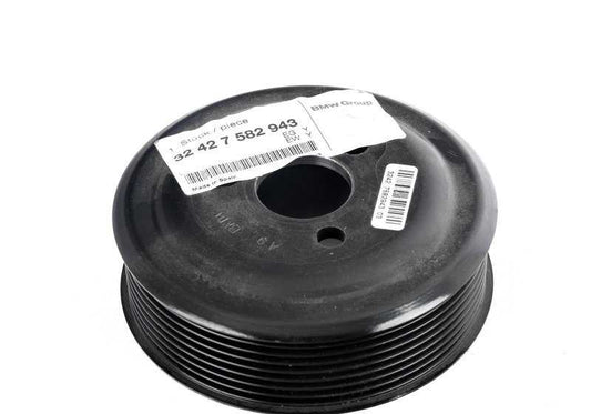 Pulley for BMW 5 Series F07, F10, F11 6 Series F06, F12, F13 7 Series F01N, F02N (OEM 32427582943). Genuine BMW.