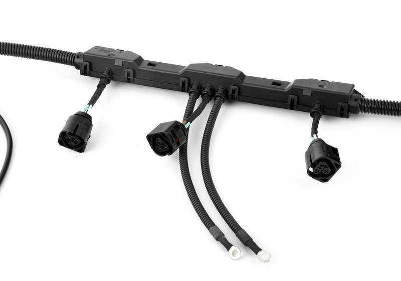 Ignition module engine wiring for BMW 7 Series E65, E66 (OEM 12517558201). Genuine BMW.