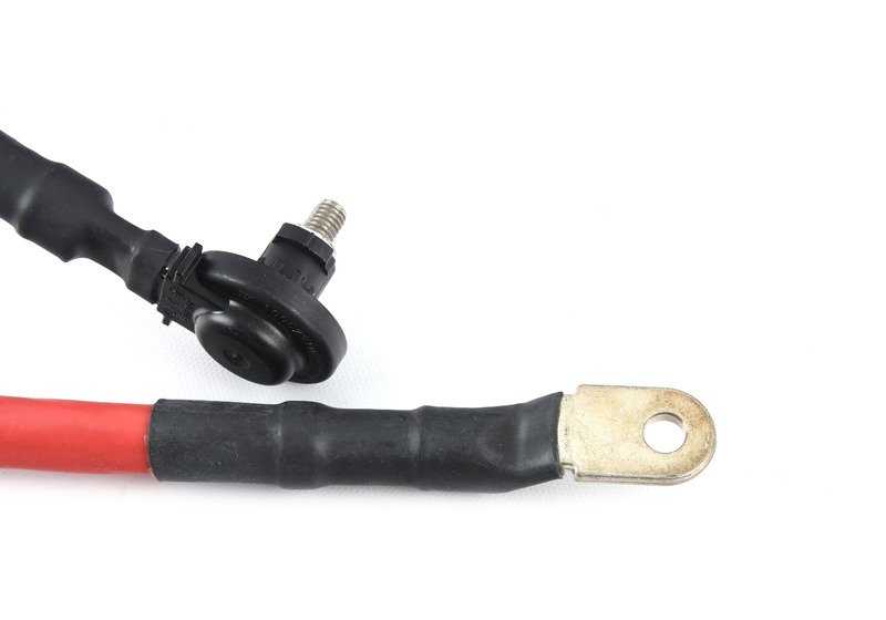 Cable positivo de batería OEM 61129125035 para BMW E90, E91, E92, E93. Original BMW.