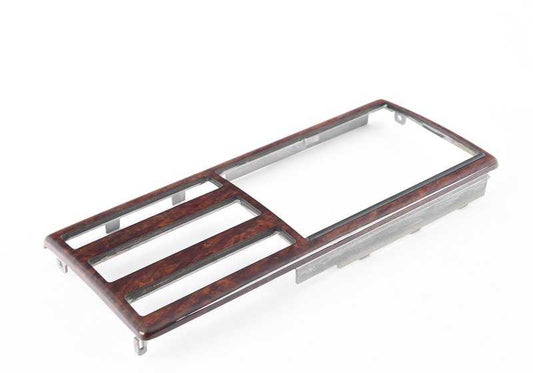 Moldura de madera para monitor de a bordo para BMW E39 (OEM 51168386923). Original BMW.