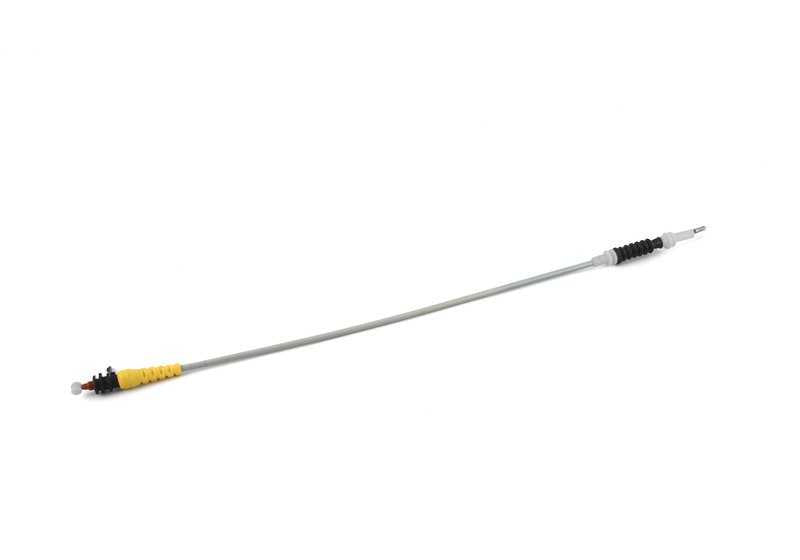 Cable Bowden cerradura puerta delantera para BMW Serie 1 E81, E82, E87, E87N, E88 (OEM 51217059677). Original BMW.