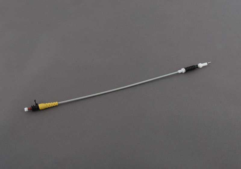 Cable Bowden cerradura puerta delantera para BMW Serie 1 E81, E82, E87, E87N, E88 (OEM 51217059677). Original BMW.