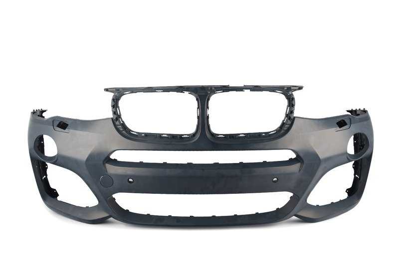 Vordere grundierte Stoßstangenabdeckung für BMW F25, F26 (OEM 51118064119). Original BMW