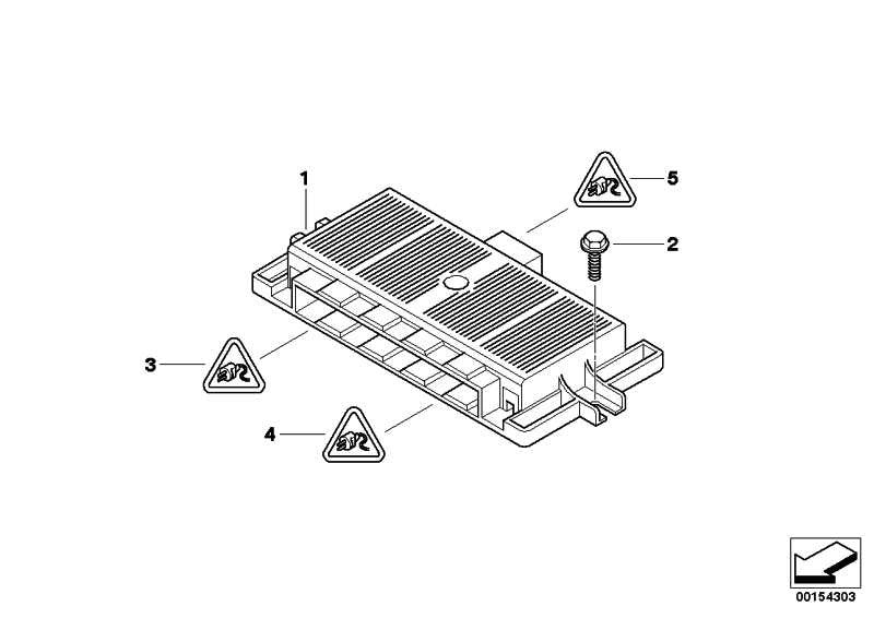 Unidad Mando Módulo Espacio Reposapiés 3 Para Bmw E87 E90 E91 E92 E93 E84 E89. Original Recambios