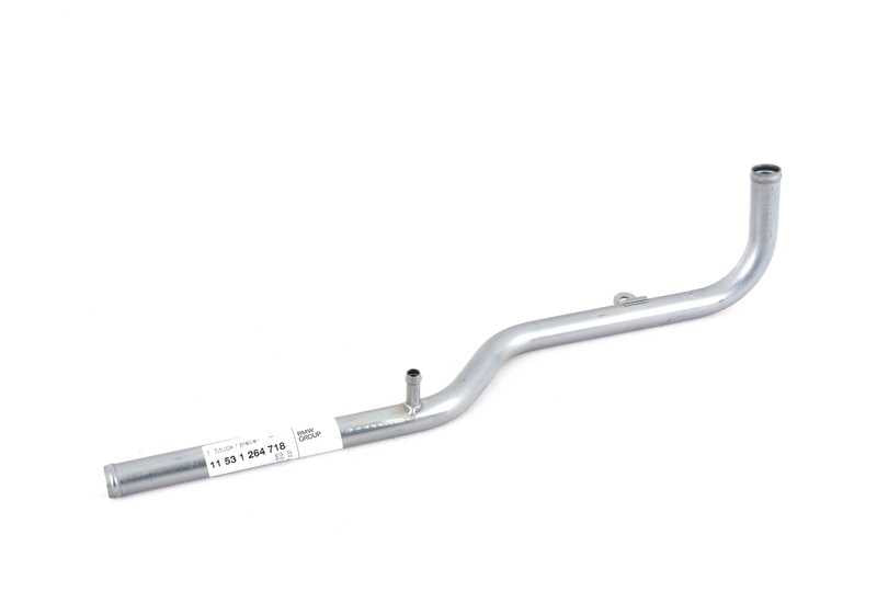 OEM Coolant Return Pipe 11531264718 for BMW E21, E30, E12, E28. Genuine BMW.