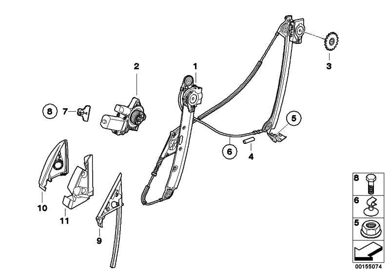 Elevalunas Sin Motor Delantero Izquierdo Para Bmw E81 E82 Edrive E88 . Original Bmw. Recambios