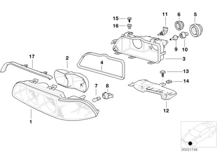 Lampara Bombilla Incandescente Intermitente Delantero S8 Wedge 3157K Para Bmw X5 E53. Original