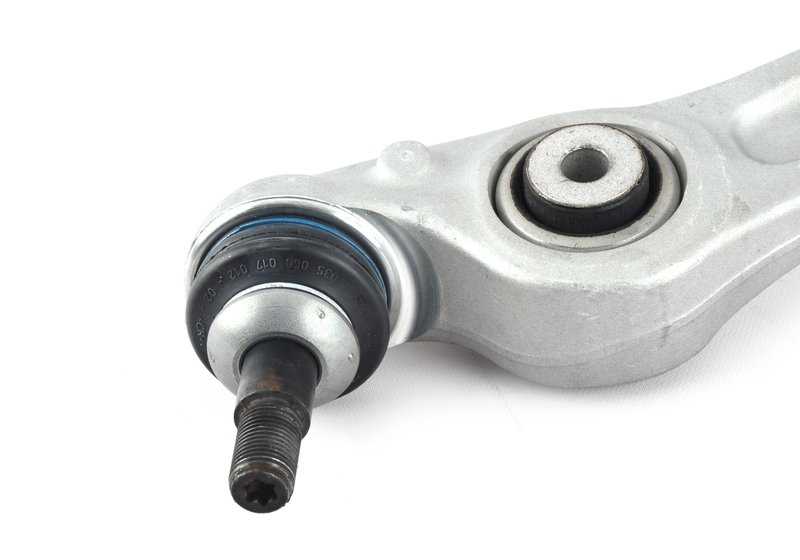 Lower control arm with rubber bushing right for BMW I12, I15 (OEM 31126866198). Original BMW.