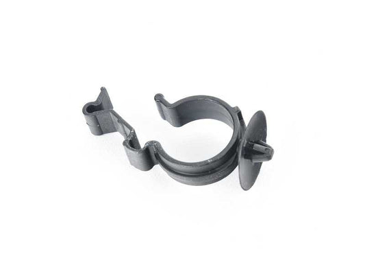 Hose holder for BMW 1 Series E81, E82, E87N, E88, 3 Series E90, E91, E92, E93, 5 Series E60, E61, F11, F18, 6 Series E63, E64, X3 F25, X4 F26, Z4 E89 ( OEM 07147525090). Genuine BMW