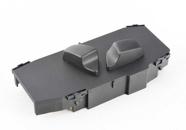 Interruptor de ajuste de asiento delantero derecho para BMW Serie 1 E81, E82, E87, E88 Serie 3 E90, E91, X1 E84, X3 F25, Z4 E89 (OEM 61319265262). Original BMW