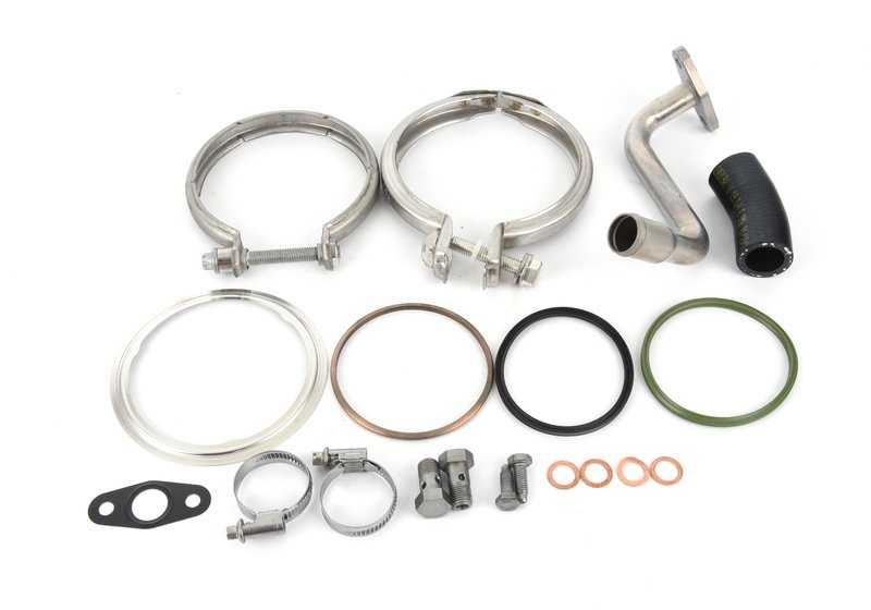 Kit de Montaje Turbocompresor de Escape para BMW F32, F33, F36, F07, F10, F11, F01N, F25, F26, F15, F16 (OEM 11652457367). Original BMW.