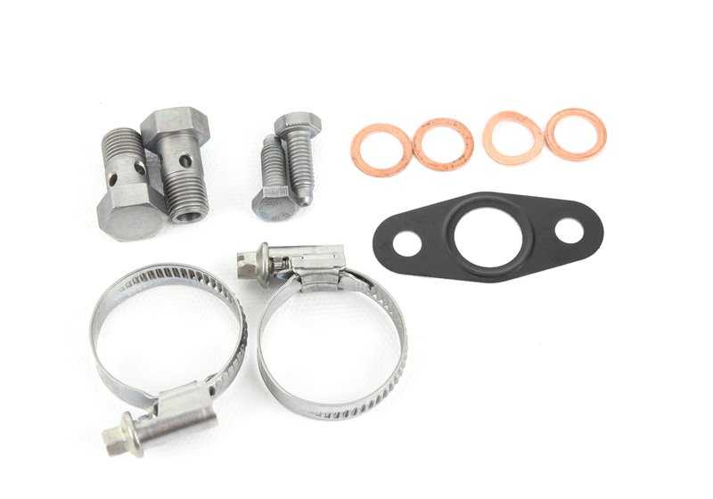 Kit de Montaje Turbocompresor de Escape para BMW F32, F33, F36, F07, F10, F11, F01N, F25, F26, F15, F16 (OEM 11652457367). Original BMW.